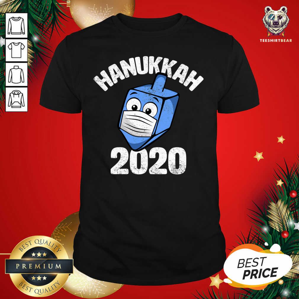 Funny Hanukkah 2020 Dreidel Wearing Face Mask Shirt