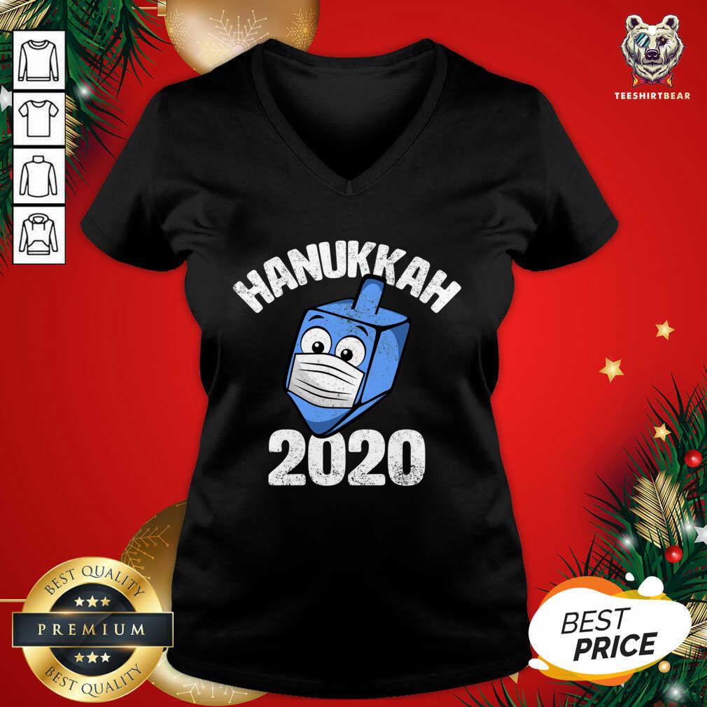 Funny Hanukkah 2020 Dreidel Wearing Face Mask Shirt