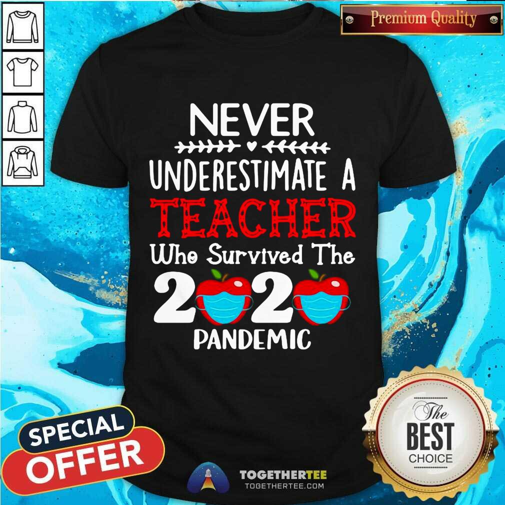 Funny Never Underestimate A Teacher Who Survived The 2020 Pandemic Shirt