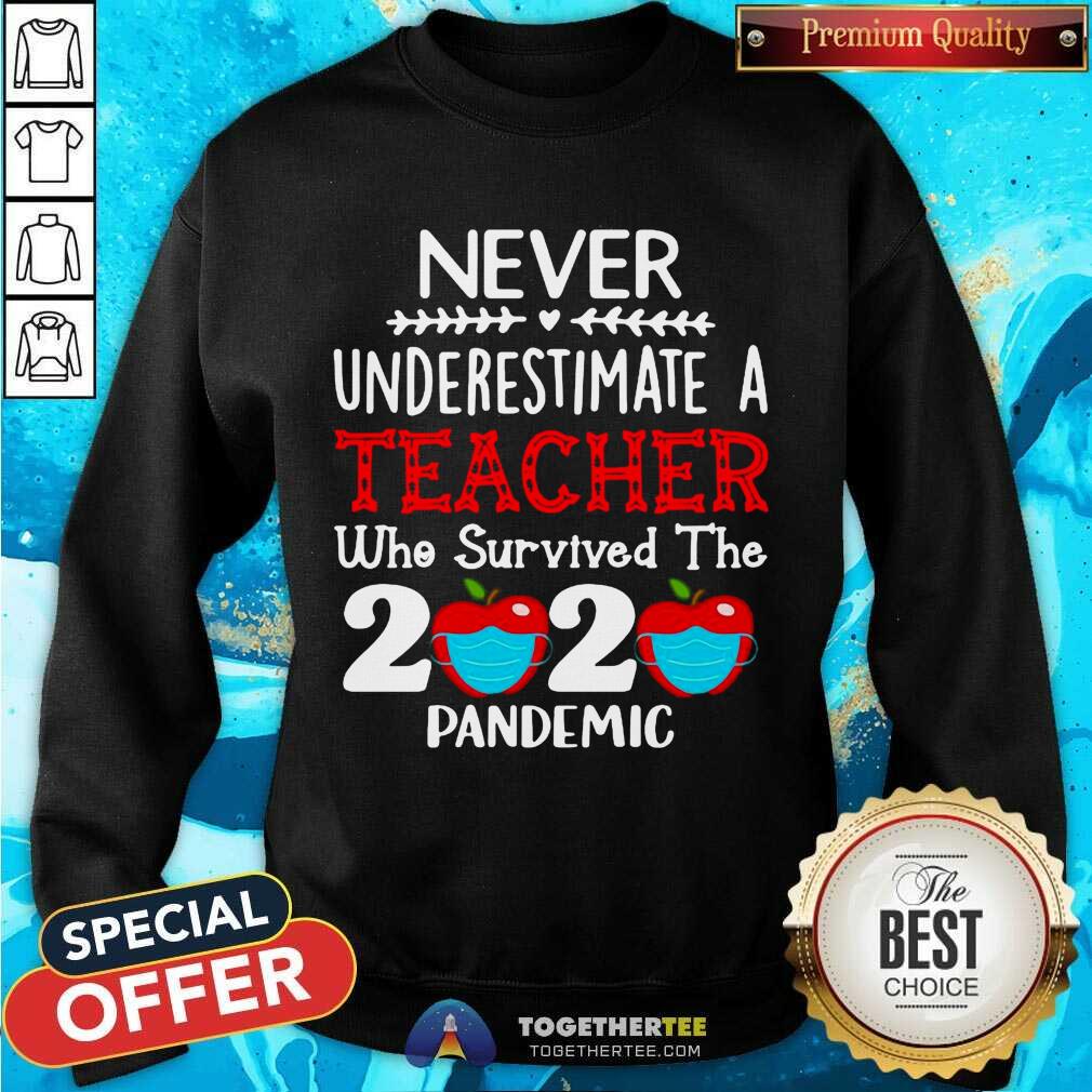 Funny Never Underestimate A Teacher Who Survived The 2020 Pandemic Shirt