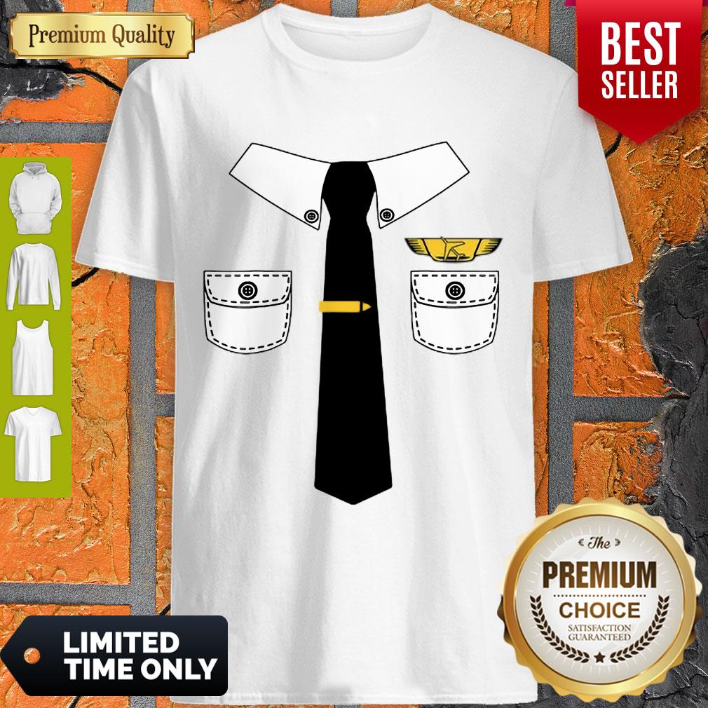 Funny Policeman Halloween Lazy Costume Scary Holiday Gift Shirt