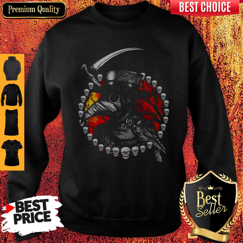 Funny Raven Skull Death Vintage Shirt