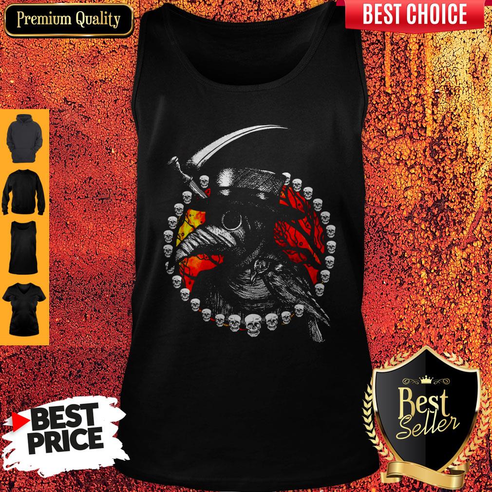 Funny Raven Skull Death Vintage Shirt