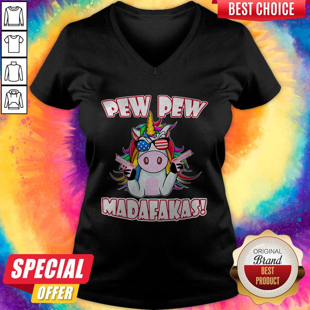 Funny Unicorn Pew Pew Madafakas Shirt