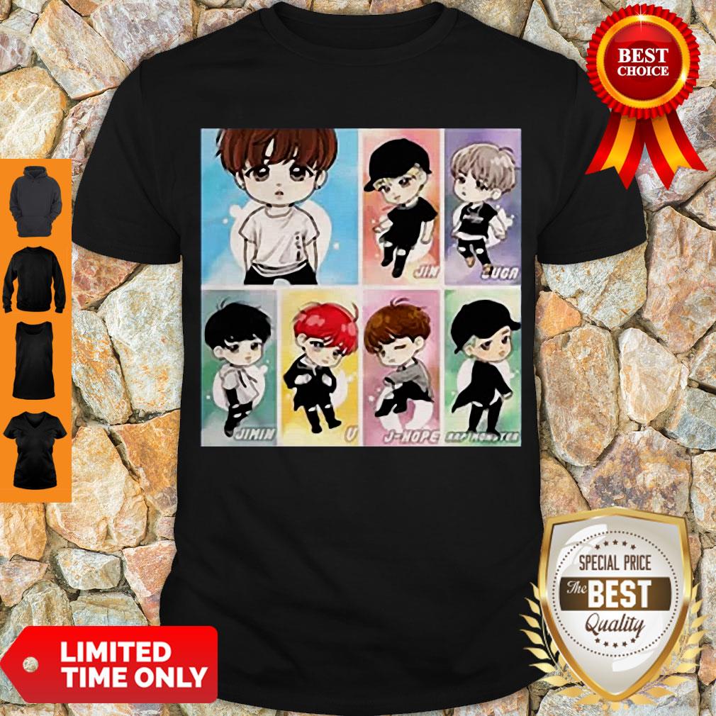Cute Chibi BTS Band Member Shirt