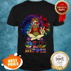 Pretty Peace Sign Old Hippie Colorful Shirt
