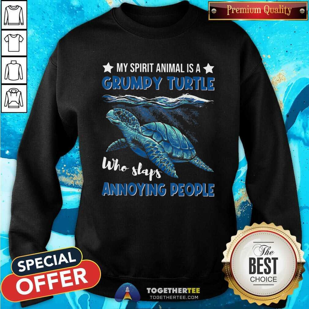 Good A Grumpy Turtle Who Slaps Annoyed Shirt