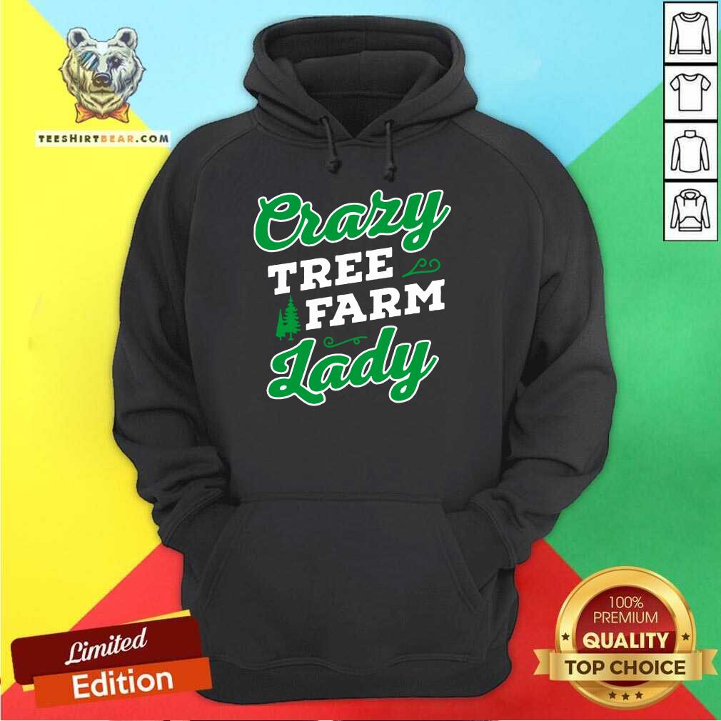 Good Crazy Tree Farm Lady Christmas Tree Merry Xmas Shirt