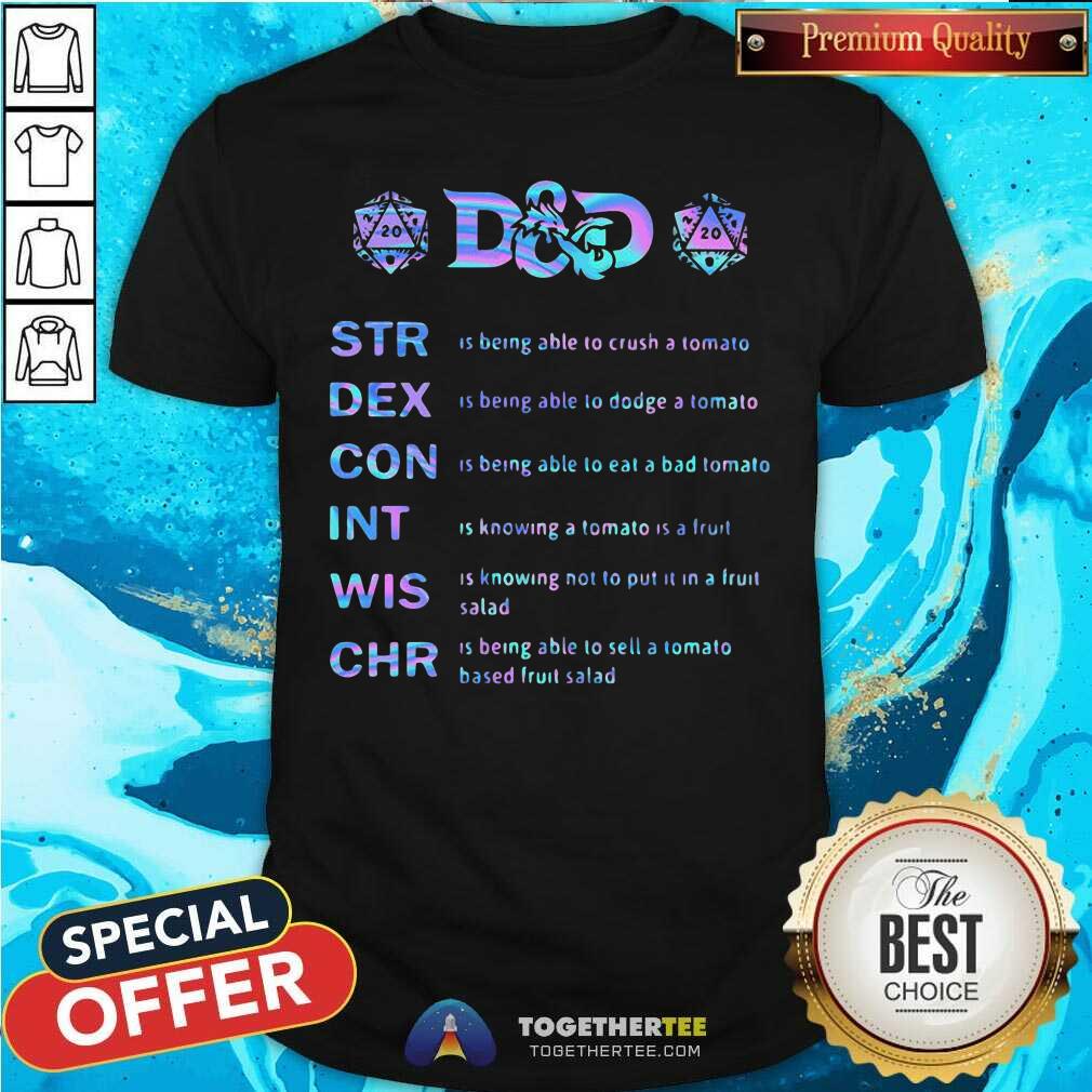 Good Dad Str Dex Con Int Wis Chr Shirt