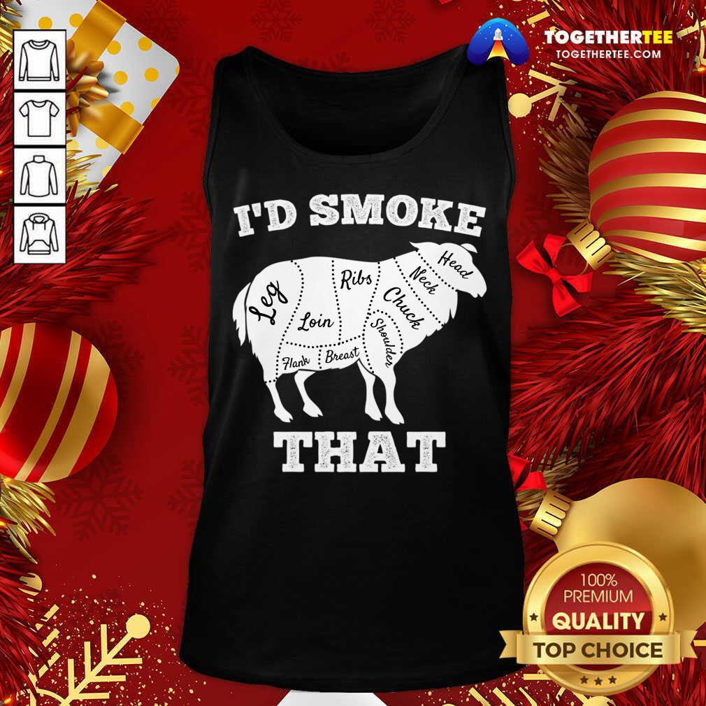 Good I'd Smoke That Lamb Funny Grilling Party Saying Vintage T-Shirt