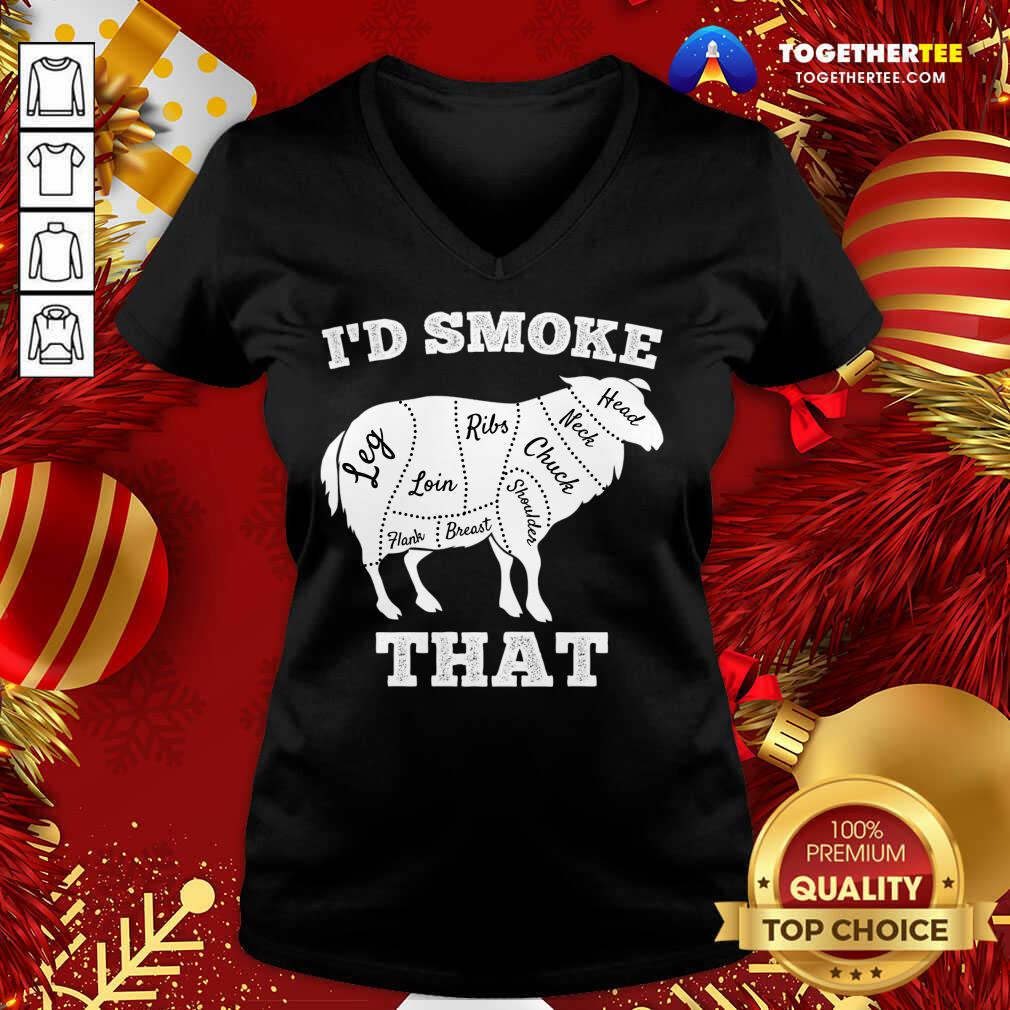 Good I'd Smoke That Lamb Funny Grilling Party Saying Vintage T-Shirt