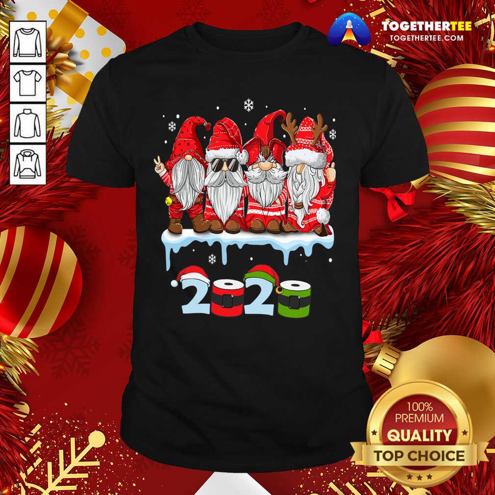 Good Merry Christmas Gnomes Wear Mask 2020 Quarantine Xmas Shirt