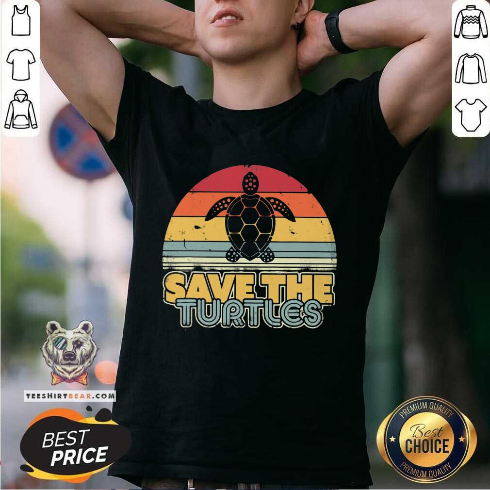 Good Save The Turtles Retro Vintage Version Shirt