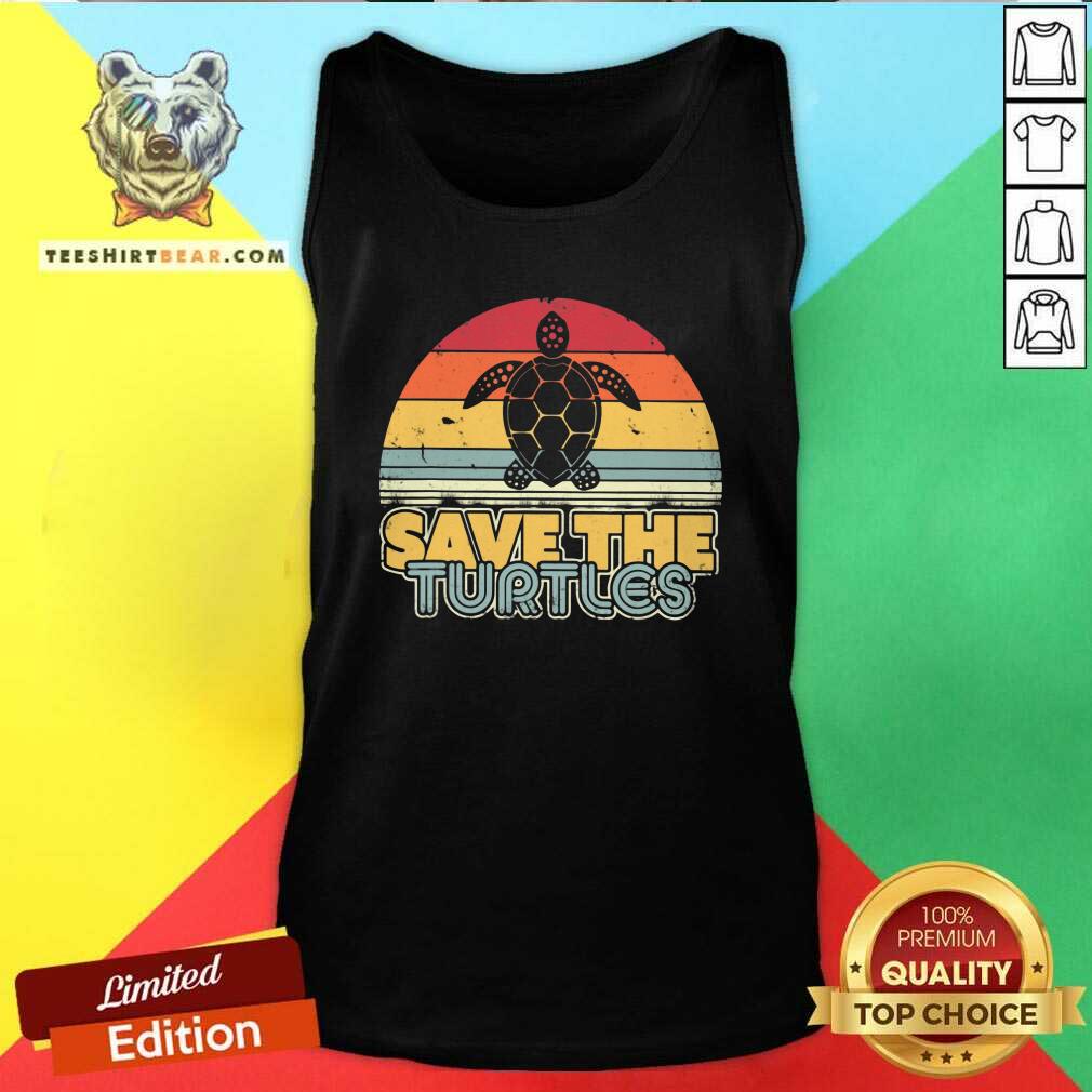 Good Save The Turtles Retro Vintage Version Shirt
