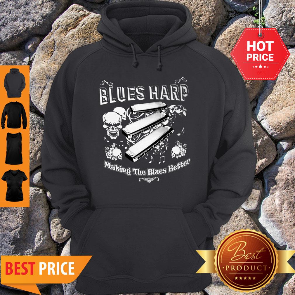 Good Skull Blue Harp Making The Blues Better Shirt