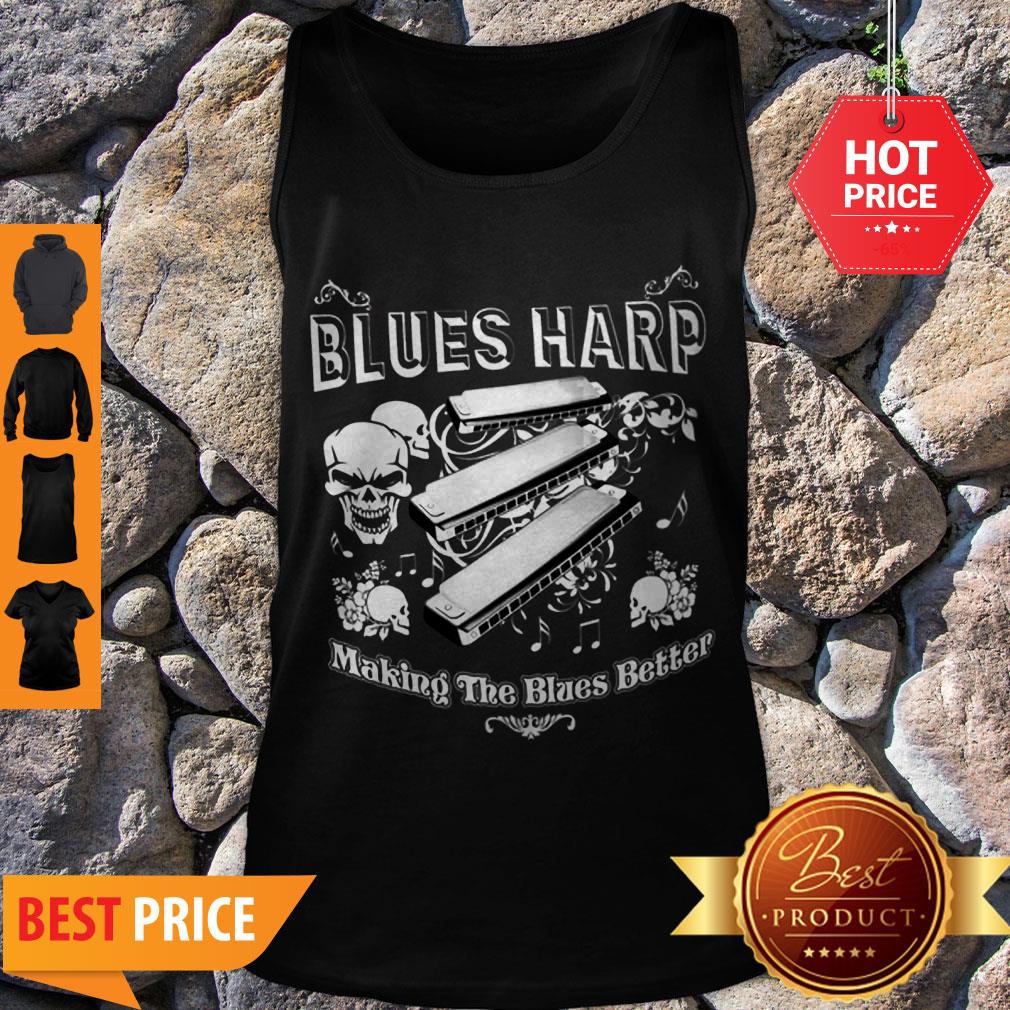 Good Skull Blue Harp Making The Blues Better Shirt