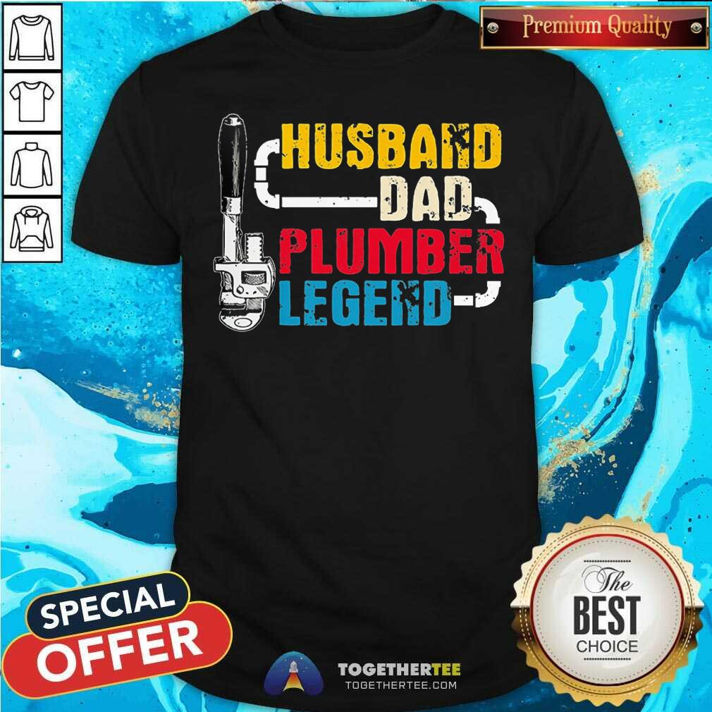 Grateful Husband Dad Plumber Legend 2021 Shirt
