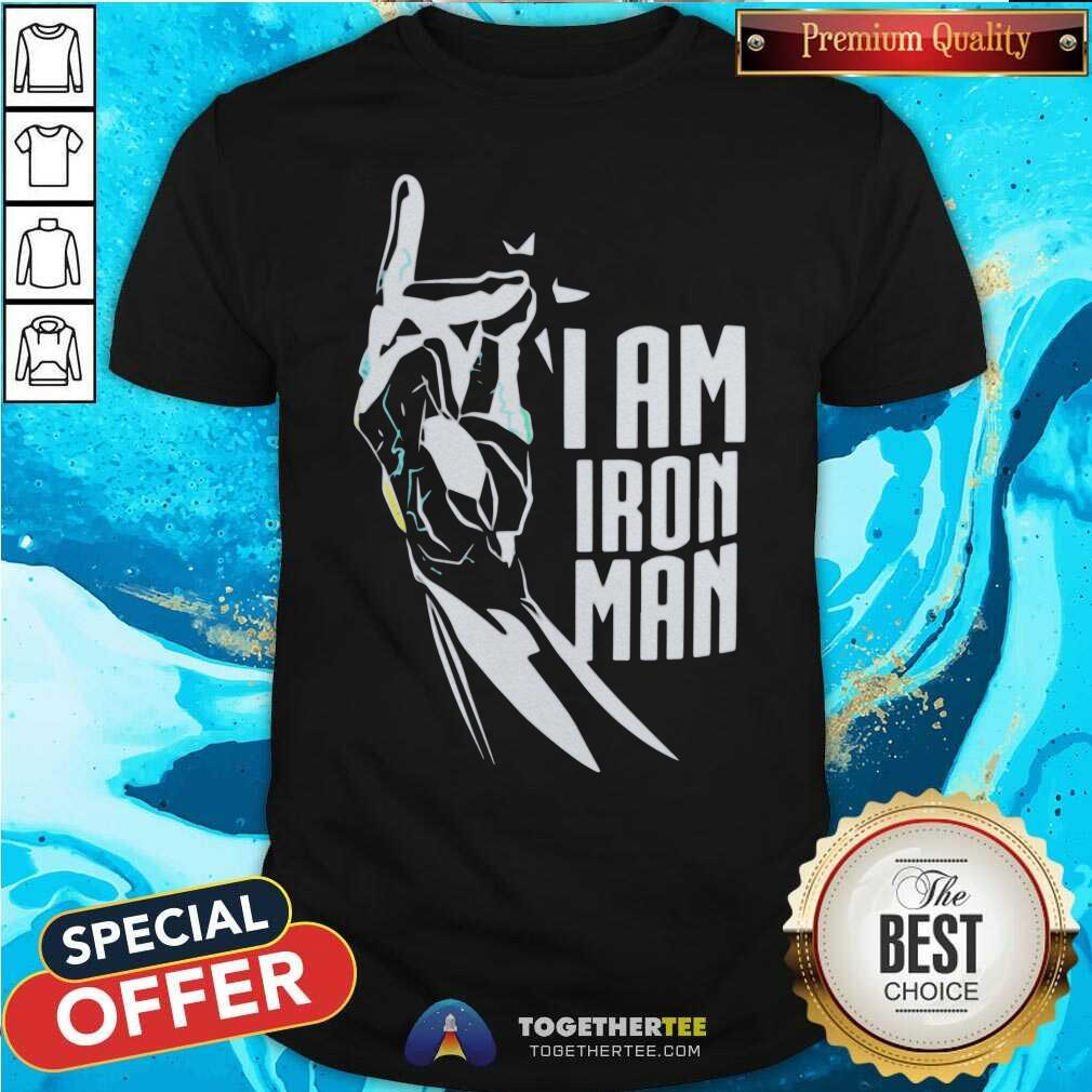 Grateful I Am Iron Man Gauntlet Shirt