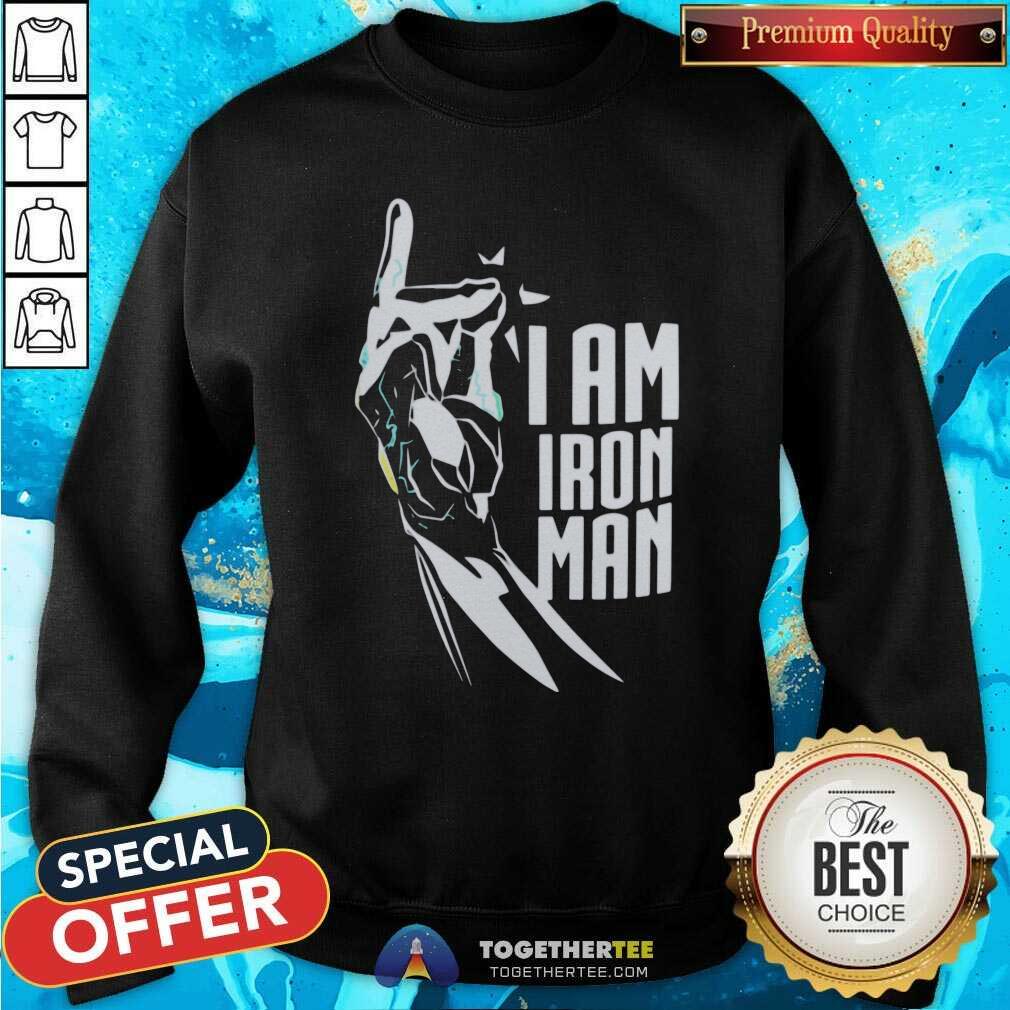 Grateful I Am Iron Man Gauntlet Shirt