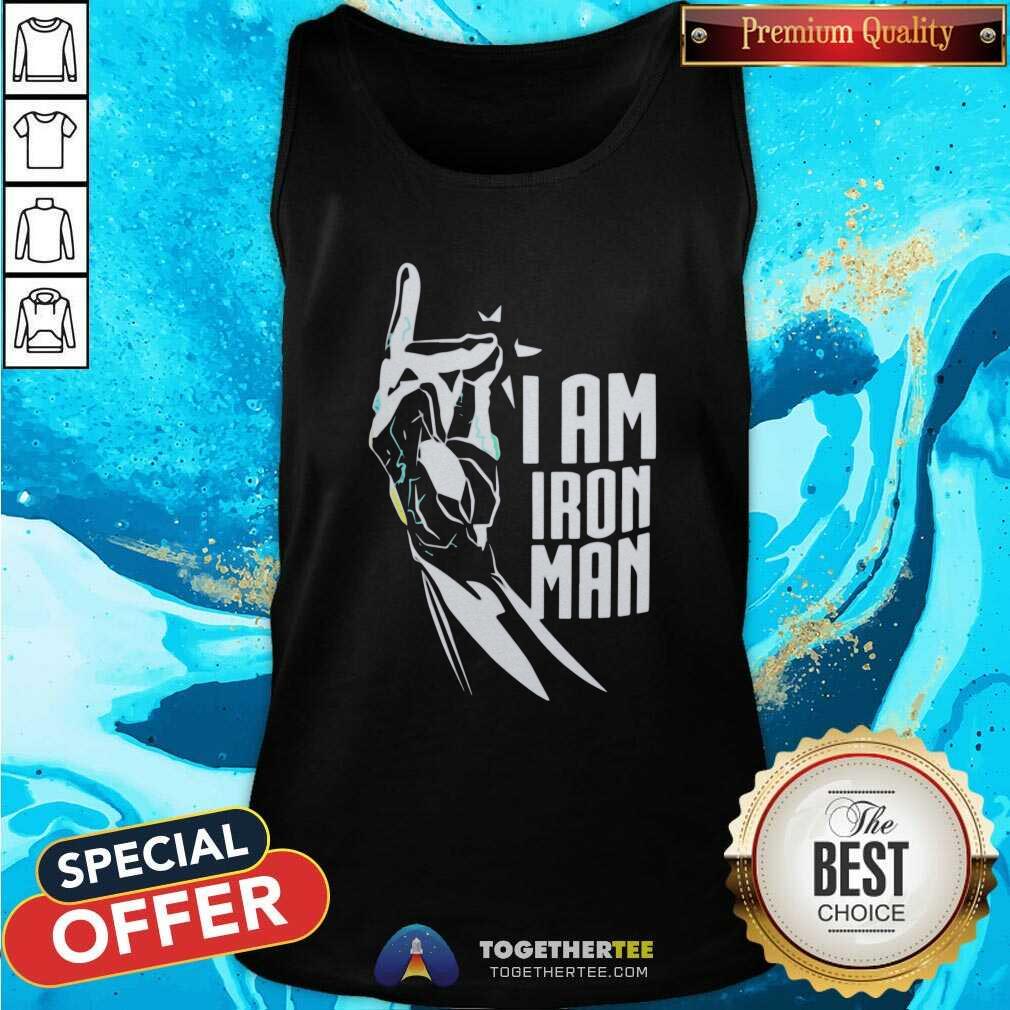 Grateful I Am Iron Man Gauntlet Shirt