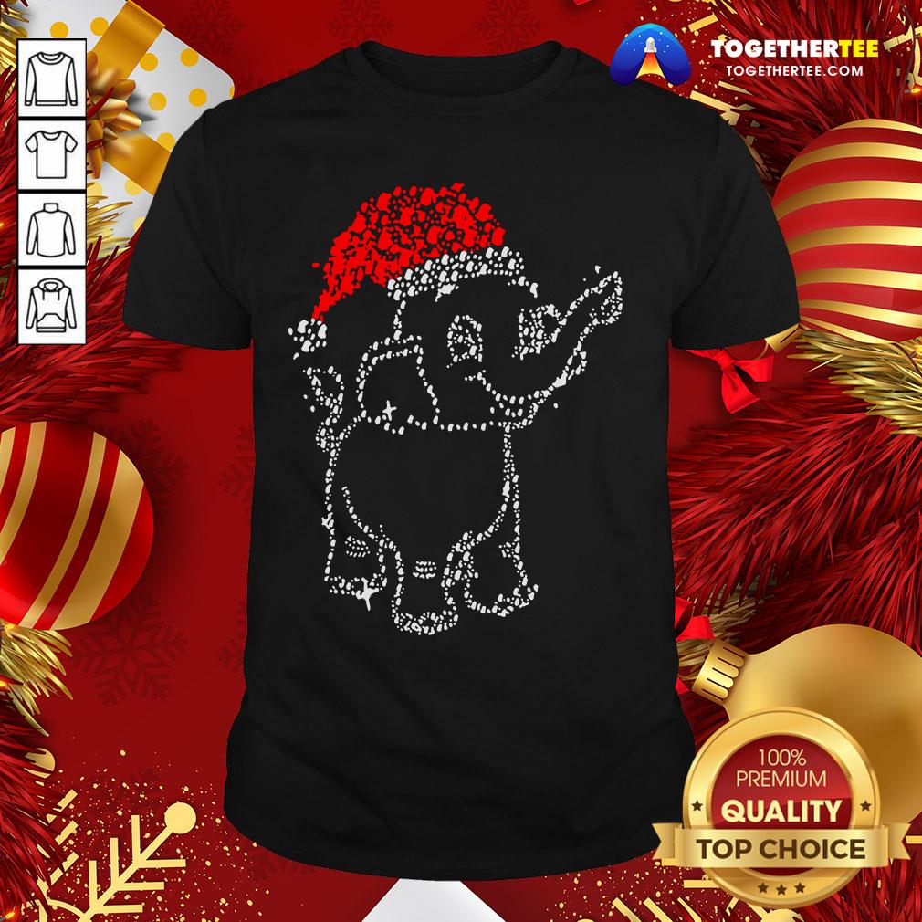Great Elephant Santa Light Christmas Shirt