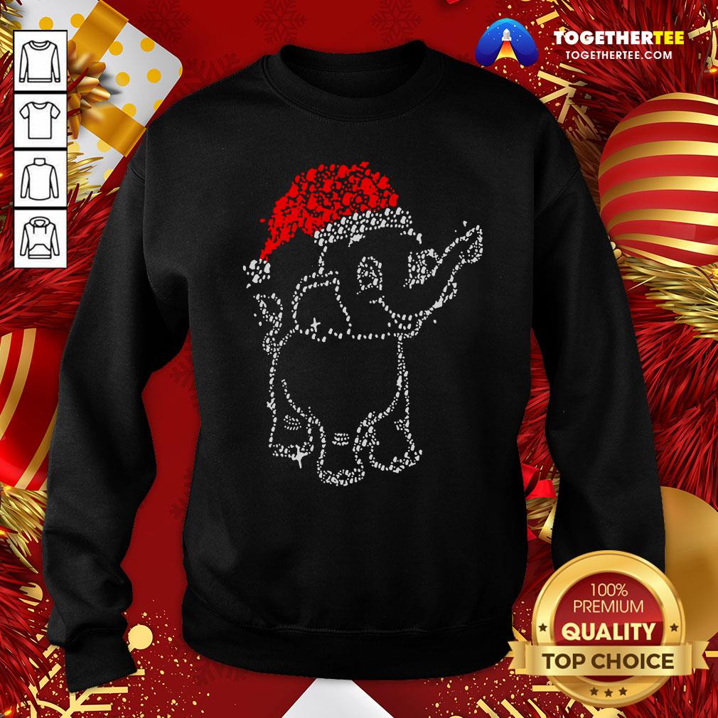 Great Elephant Santa Light Christmas Shirt