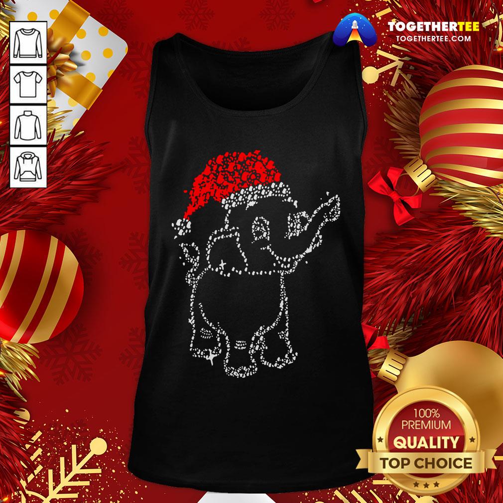Great Elephant Santa Light Christmas Shirt