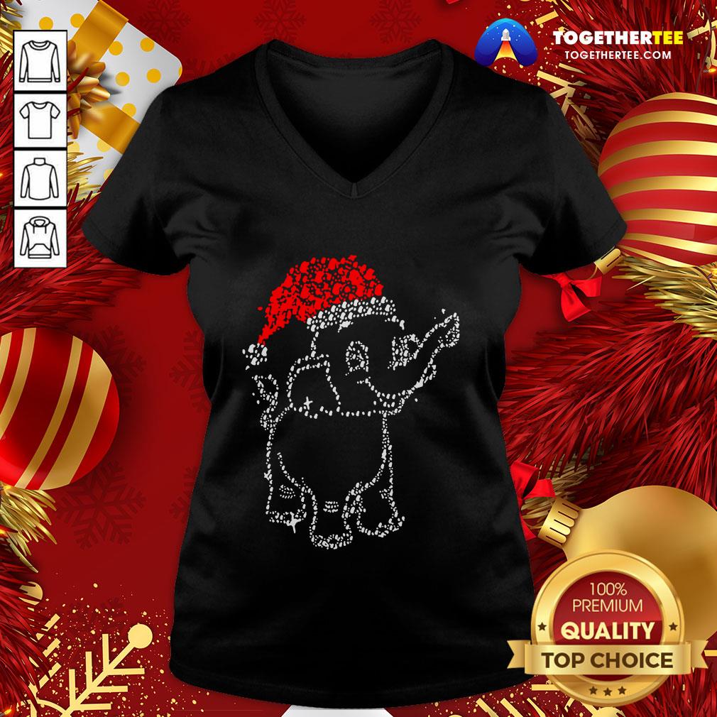 Great Elephant Santa Light Christmas Shirt