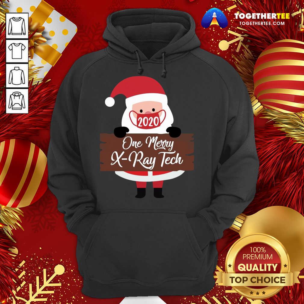 Great Santa Claus Face Mask 2020 One Merry X-Ray Tech Christmas Shirt