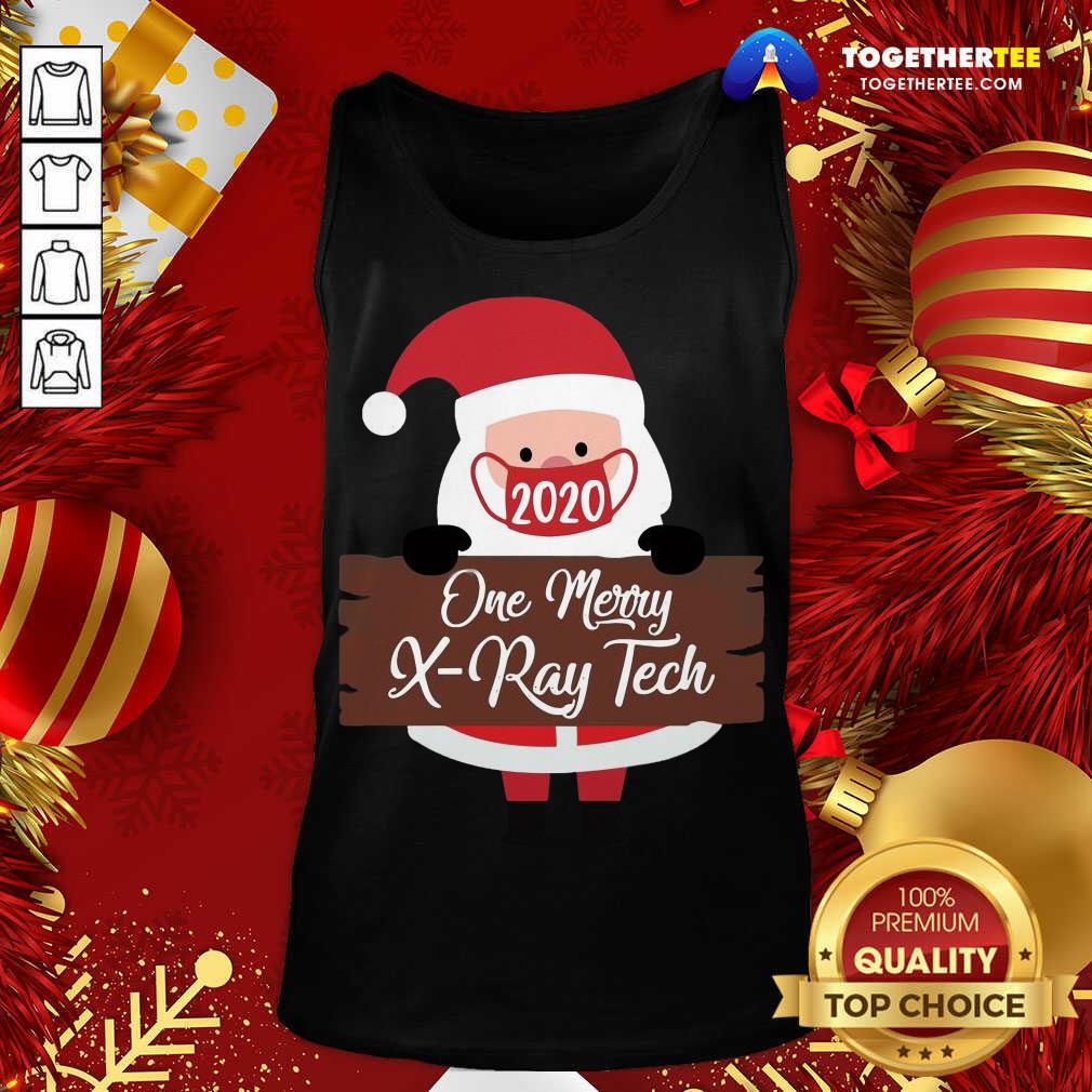 Great Santa Claus Face Mask 2020 One Merry X-Ray Tech Christmas Shirt