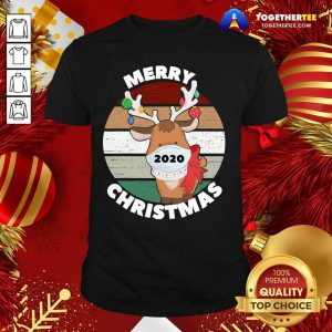 Pretty Merry Christmas 2020 Reindeer Wear Mask Vintage Shirt