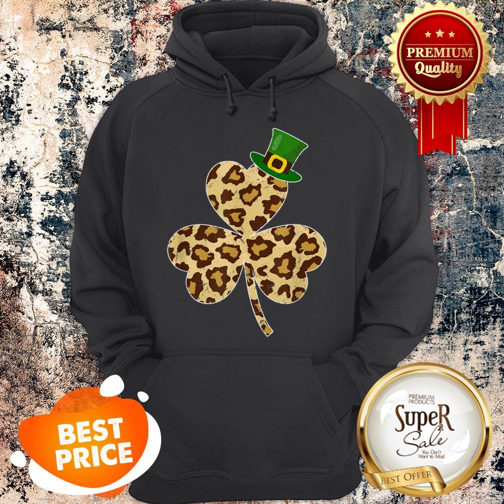 Nice St Patricks Day Costume Leopard Shamrock Lover Gifts T-shirt