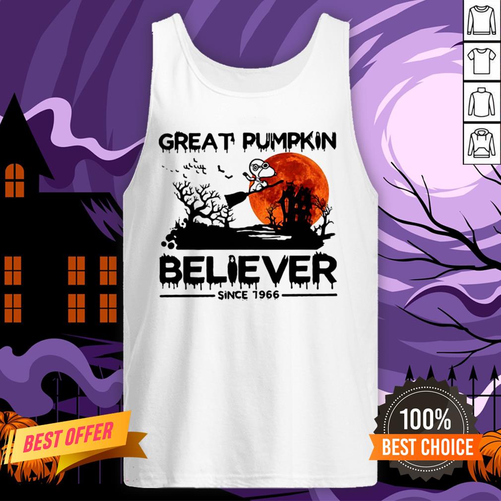 Halloween Snoopy Great Pumpkin Believer Since 1966 Sunset Shirt