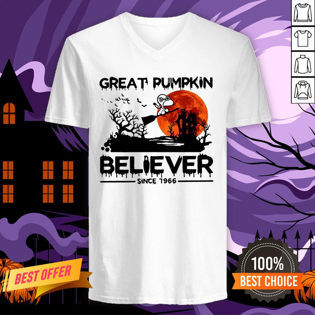 Halloween Snoopy Great Pumpkin Believer Since 1966 Sunset Shirt