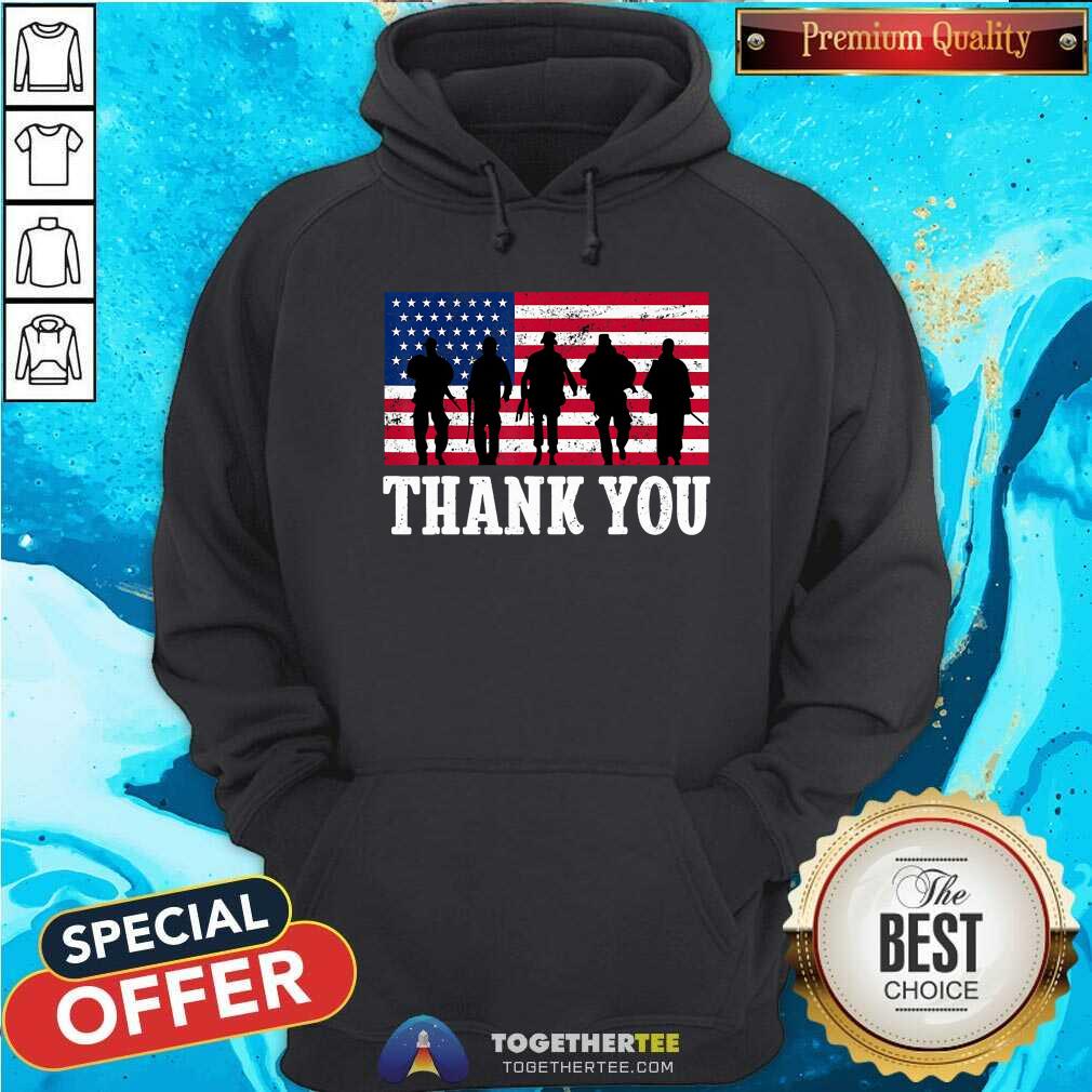 Happy 4th Of July Thank You American Flag Shirt