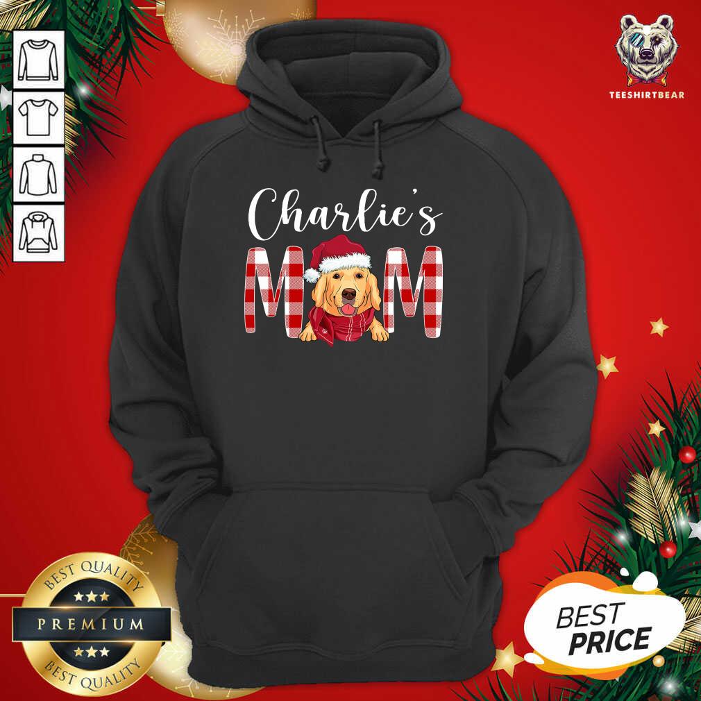 Happy Golden Retriever Charlie’s Mom Christmas Shirt