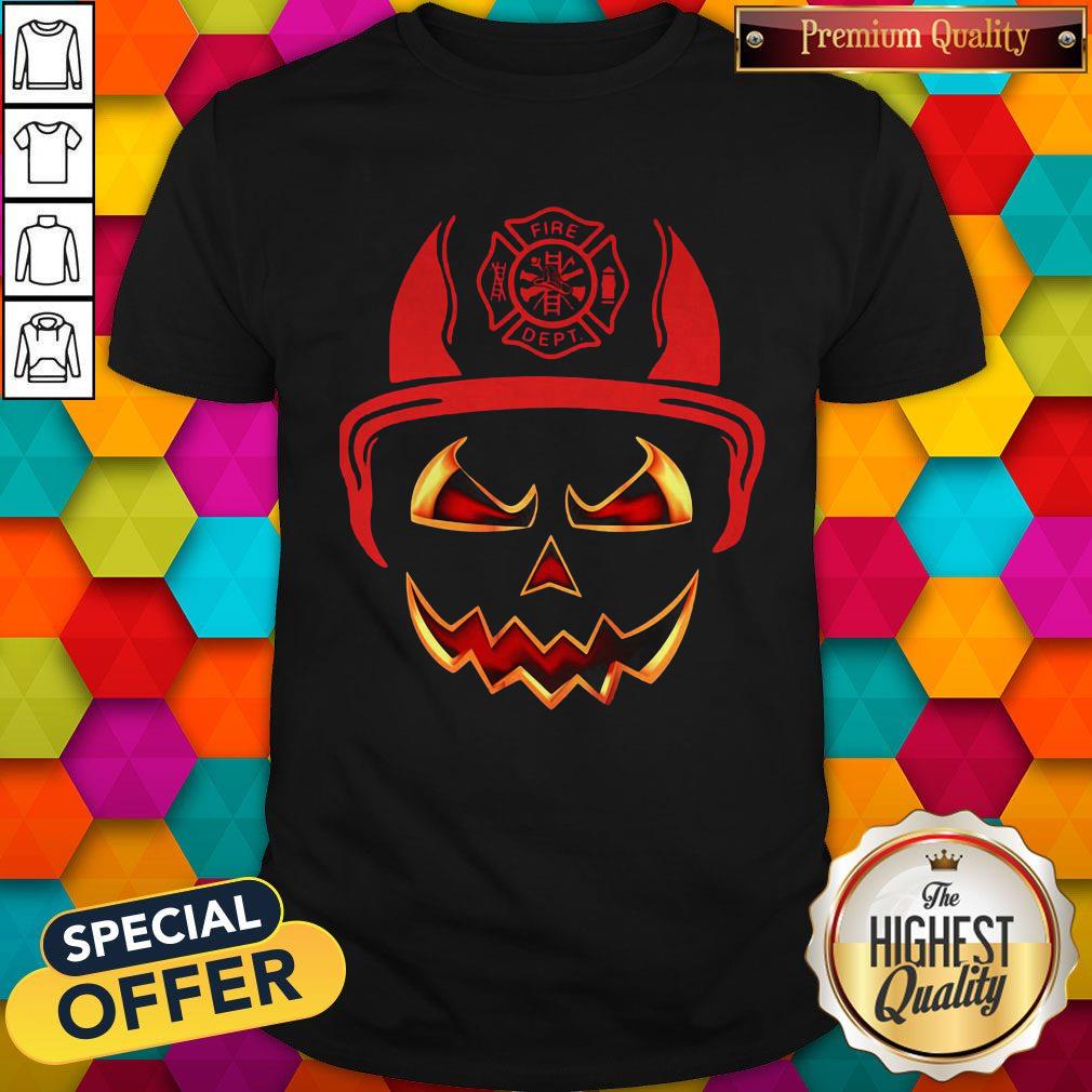 Happy Halloween Skull Firefighter Shirt