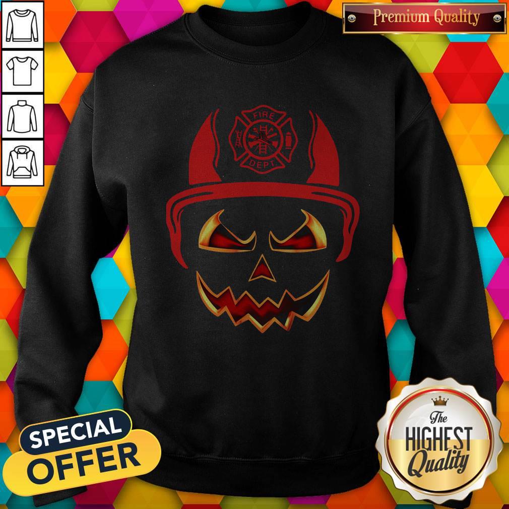 Happy Halloween Skull Firefighter Shirt