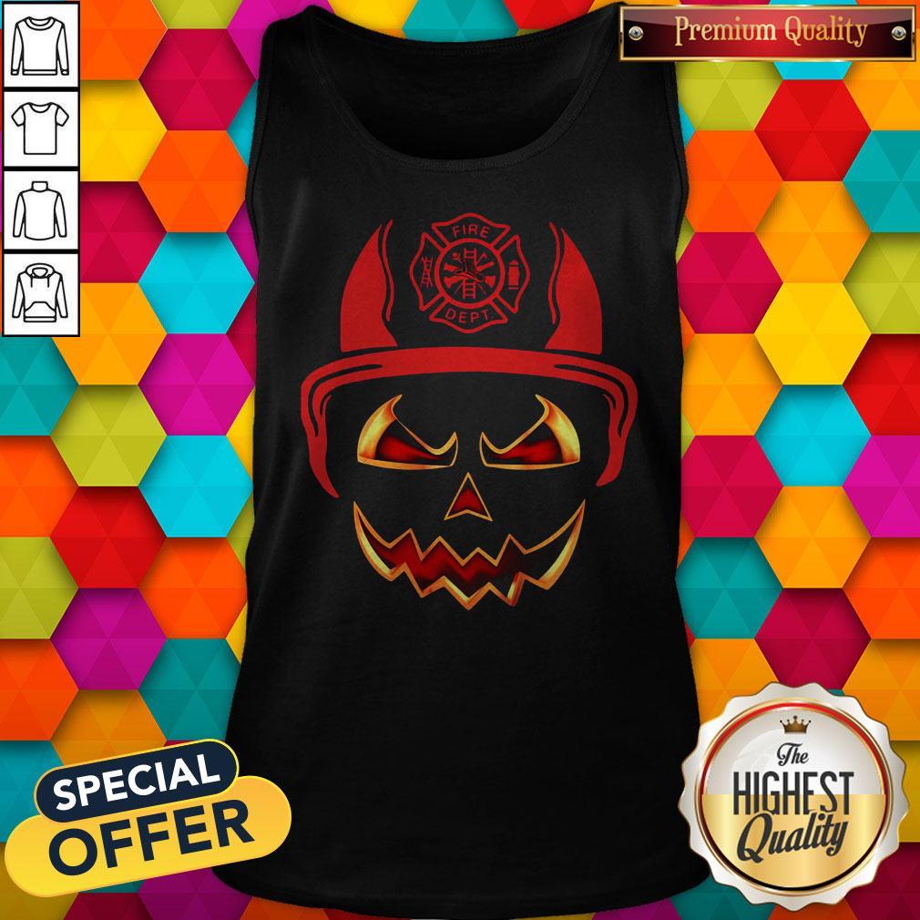 Happy Halloween Skull Firefighter Shirt