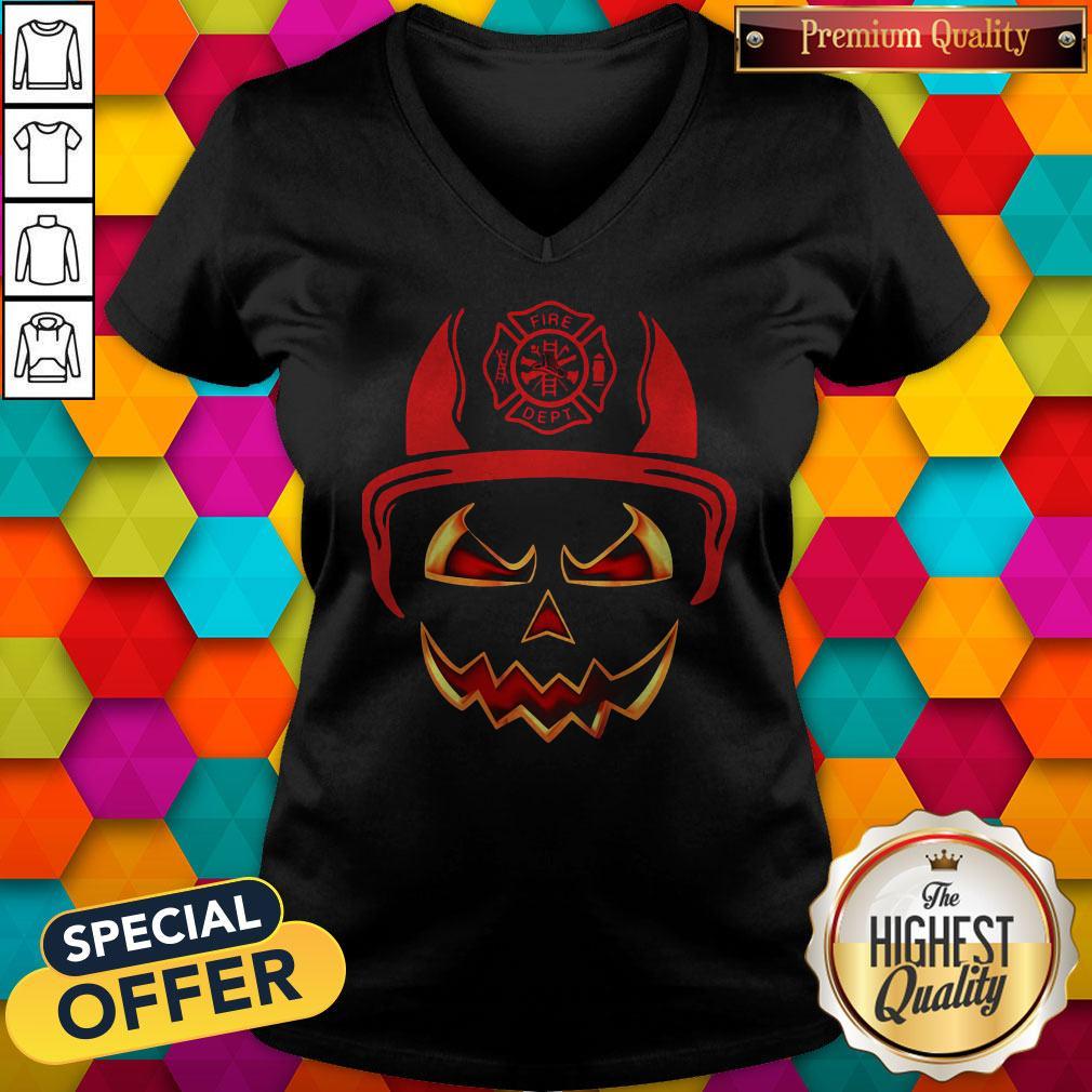 Happy Halloween Skull Firefighter Shirt