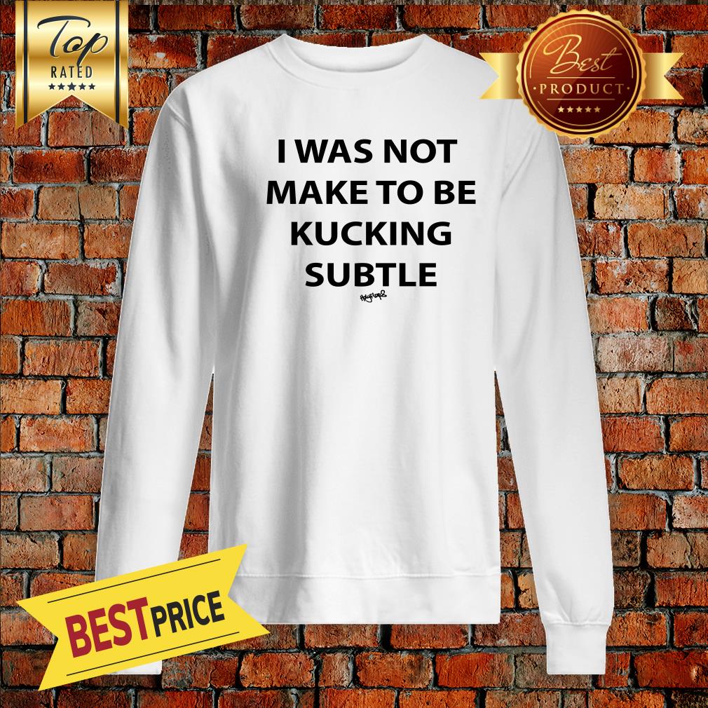 Holy Flaps I Was Not Made To Be Fucking Subtle Canvas Cushion Cover Shirt