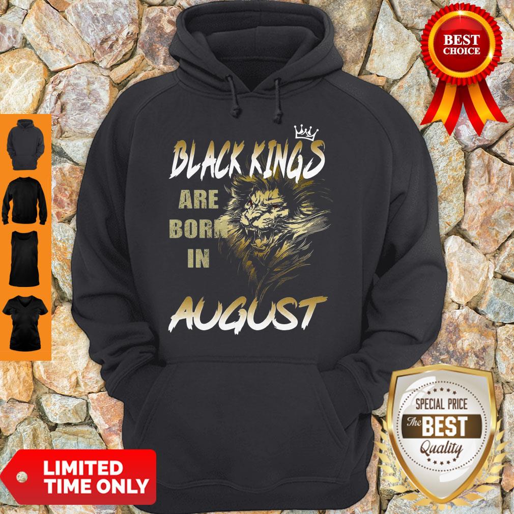 Pretty Lion Black Kings Are Born In August Shirt