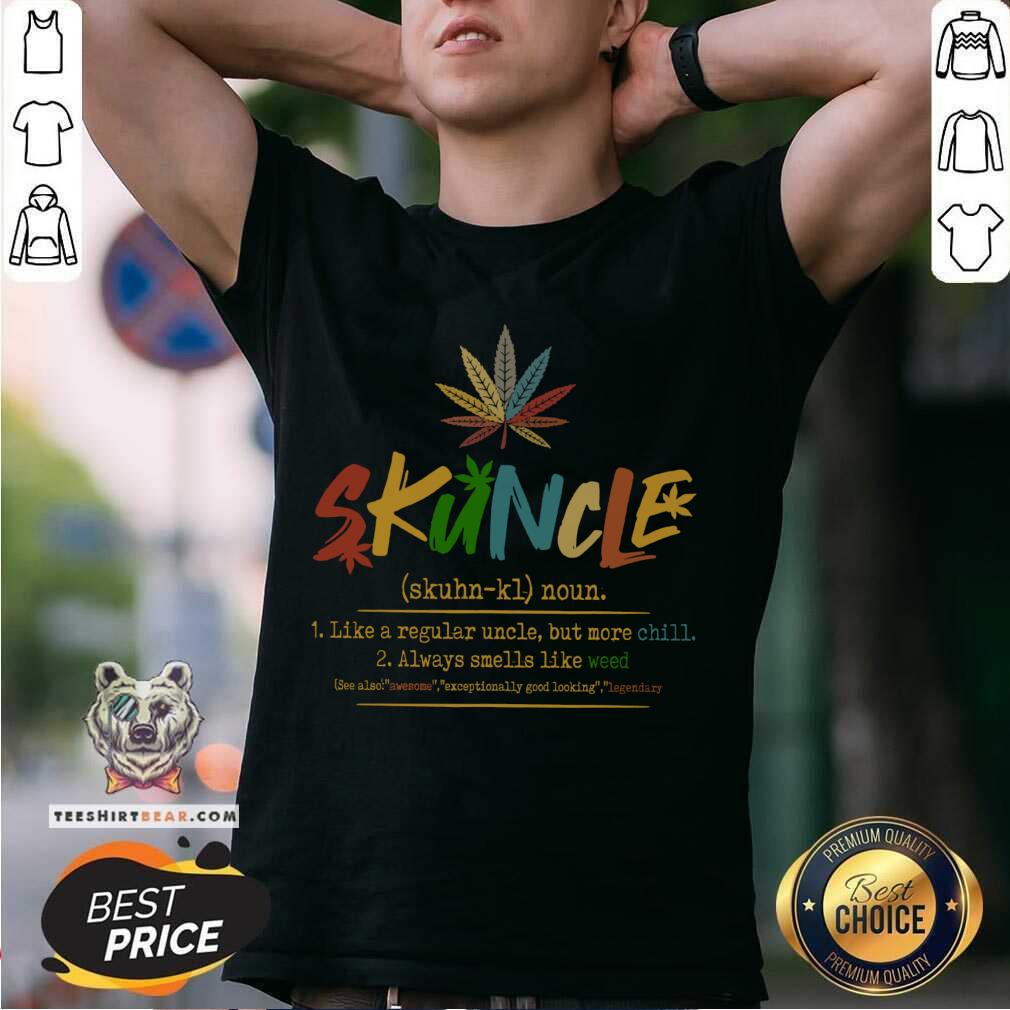 Hot Skuntie Definition Like A Regular Auntie Cannabis Weed Smoking Shirt