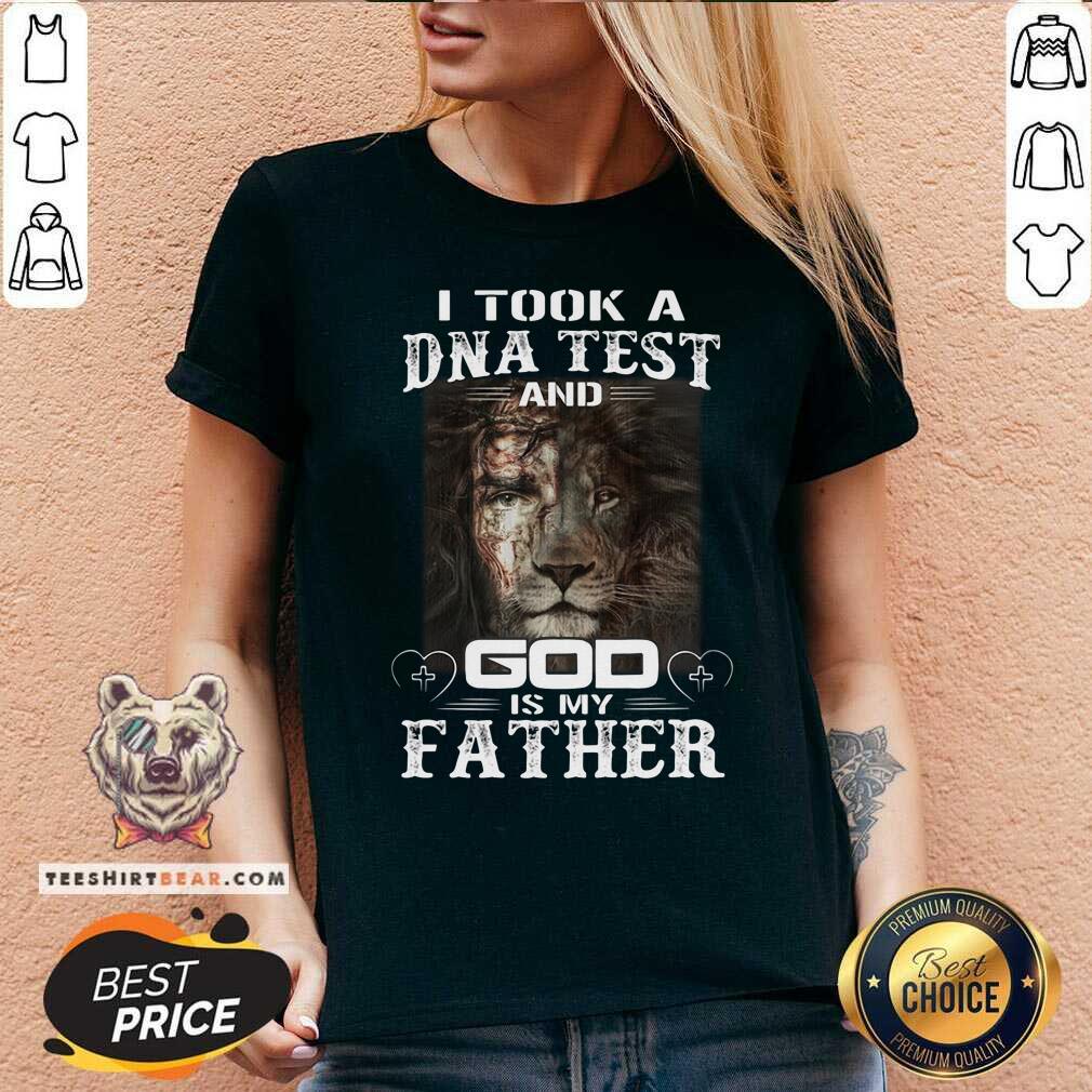 I Took A DNA Test And God Is My Father Lion Shirt