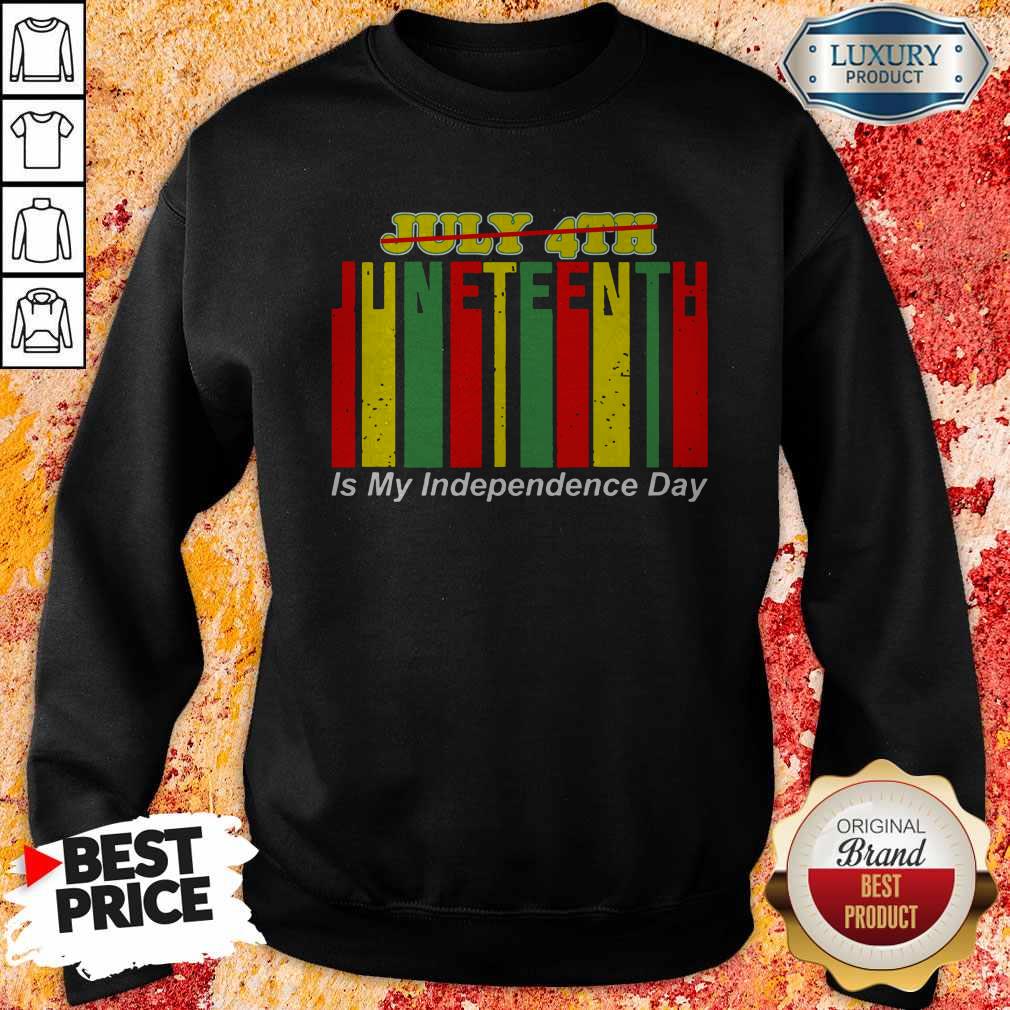 Juneteenth Is My Independence Day Not July 4th Shirt