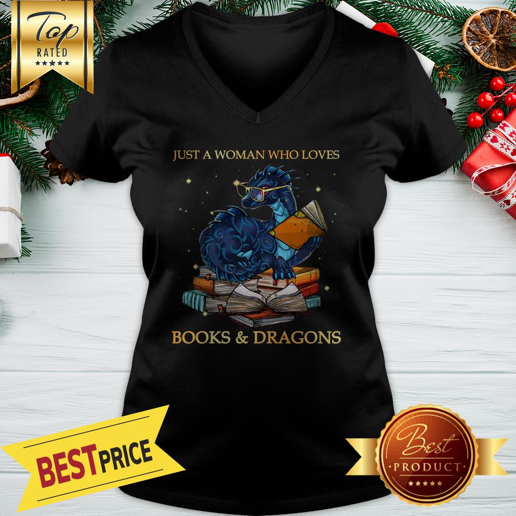 Just A Woman Who Loves Books & Dragons Shirt
