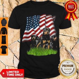 Top Rottweiler American Flag Veteran Independence Day Shirt
