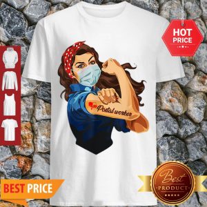 Awesome Strong Woman Postal Worker Coronavirus Shirt