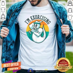 Cute I'm Exorcising Gym Ghost Weight Lifting Scream Shirt