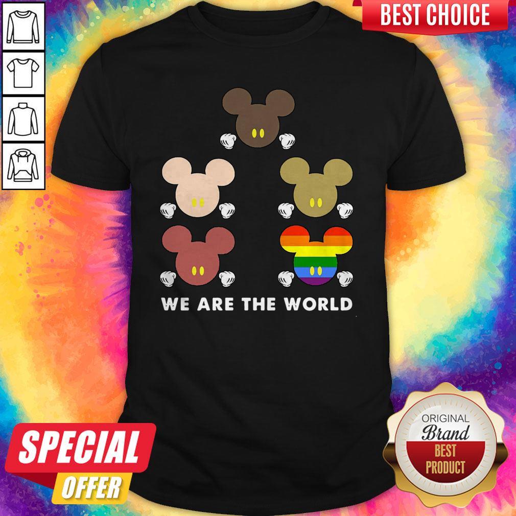 Lgbt Mickey Mouse We Are The World Shirt